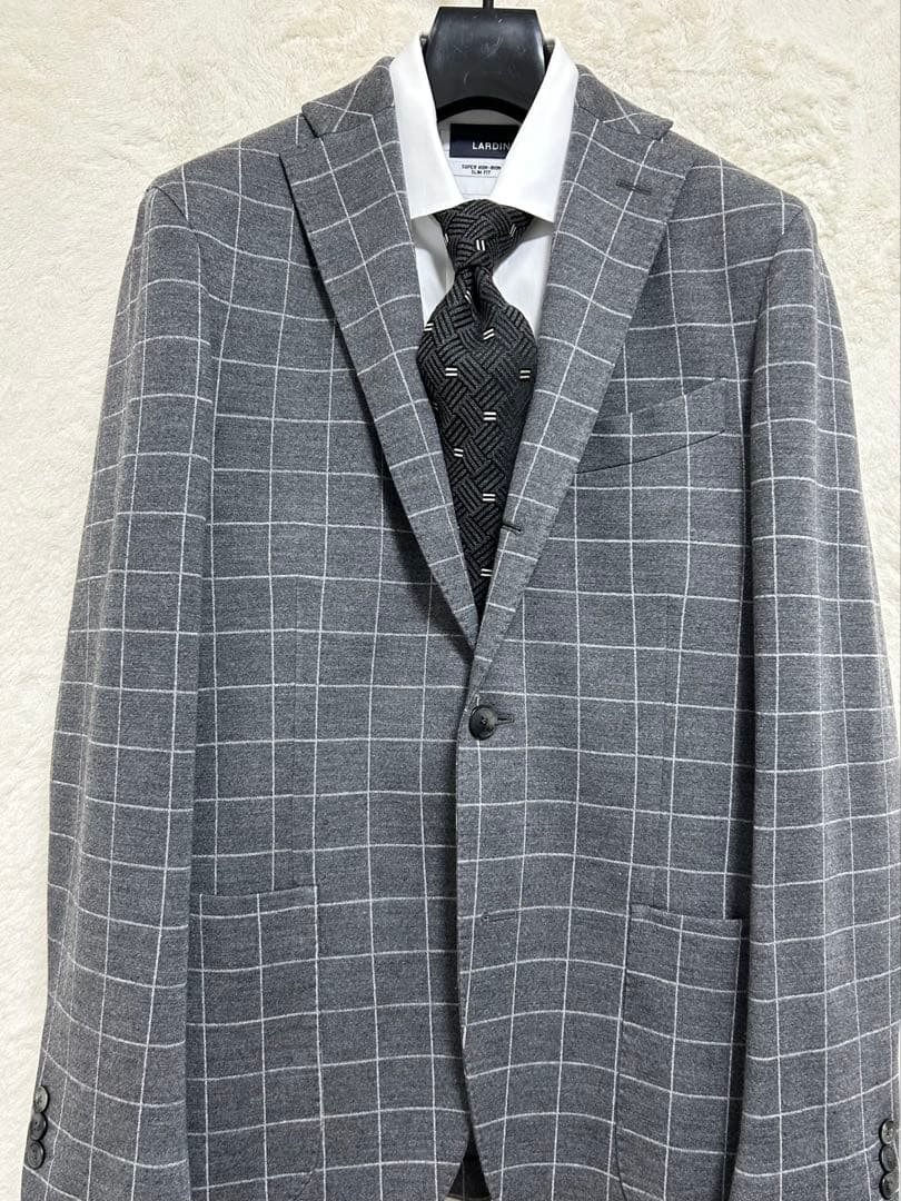 【極美品】秋冬物 BOGLIOLI ジャージ素材 ジャケット 46 M グレー