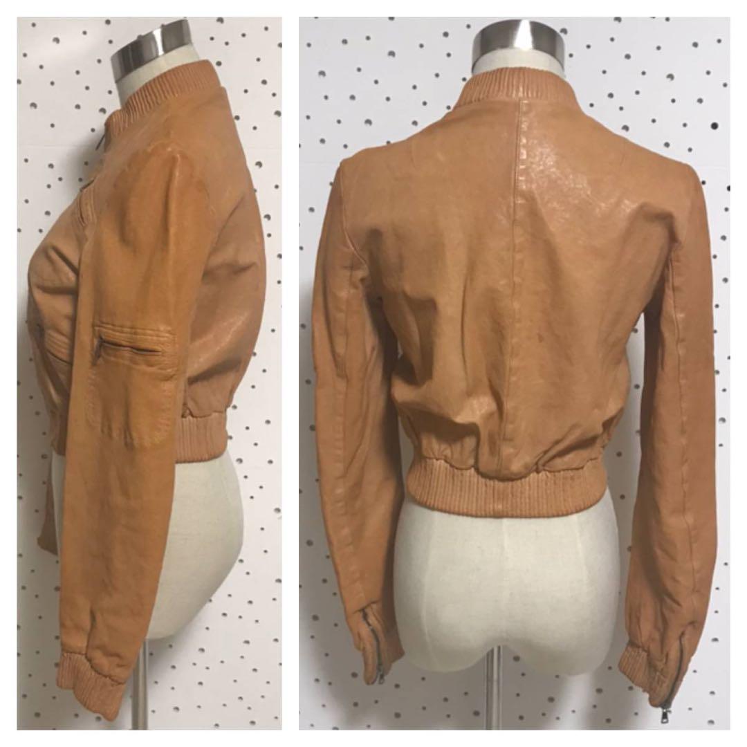 ちゃむち 本物 ドルチェ&ガッバーナ ライダース レザー ジャケット 38