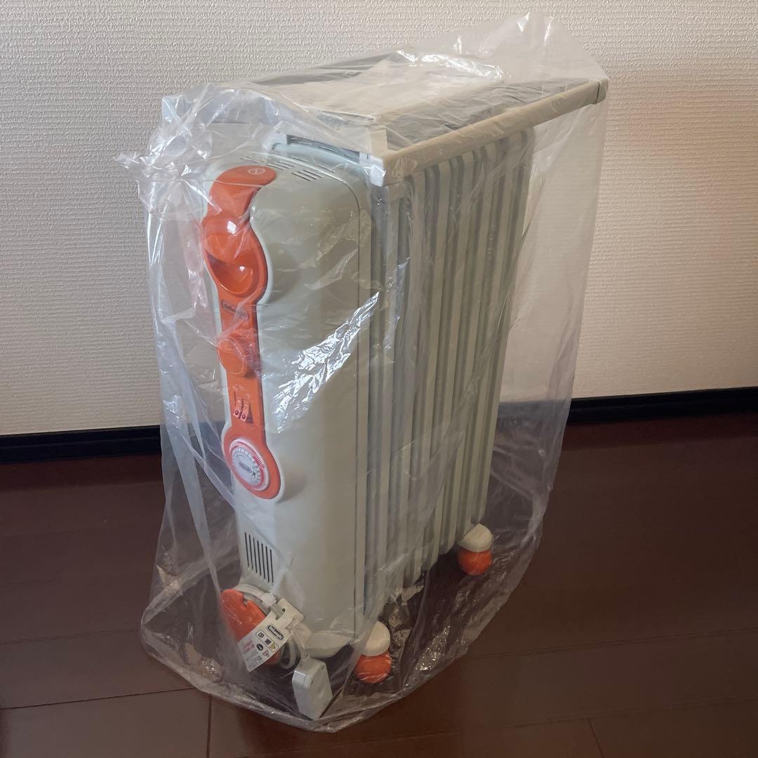 デロンギ オイルヒーター JR0812 オレンジ 美品 トップハンガー説明書有