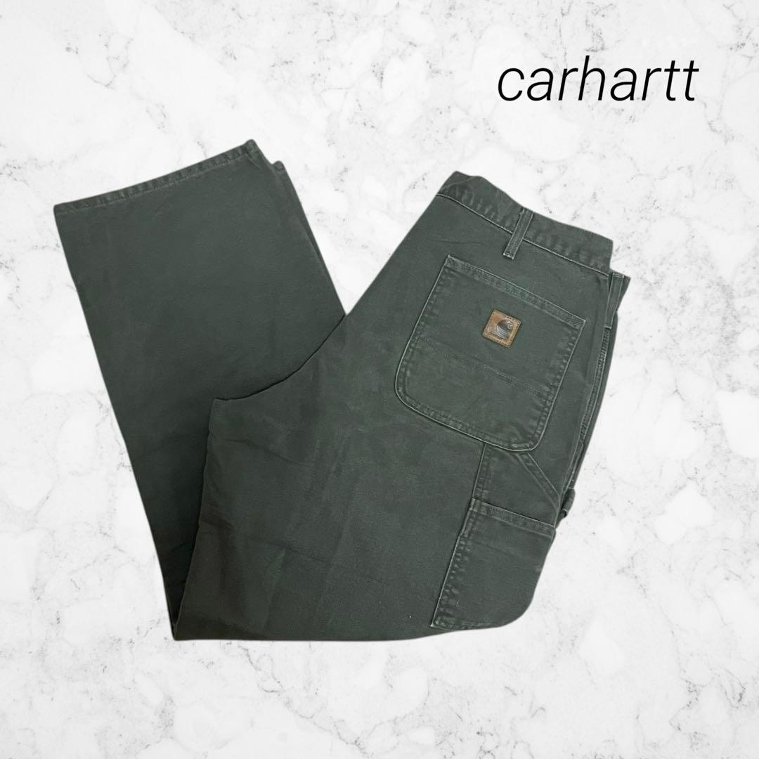 た*ち様 carhartt ダッグ　ペインターパンツ　チェックフランネル　モスグ