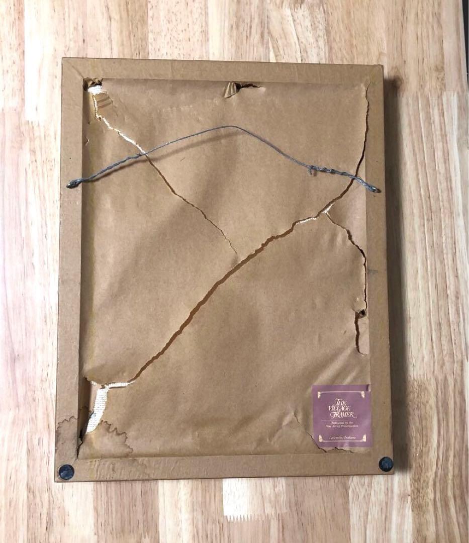 ホピのカチナ族のカチナ刺繍、ビンテージ壁飾り