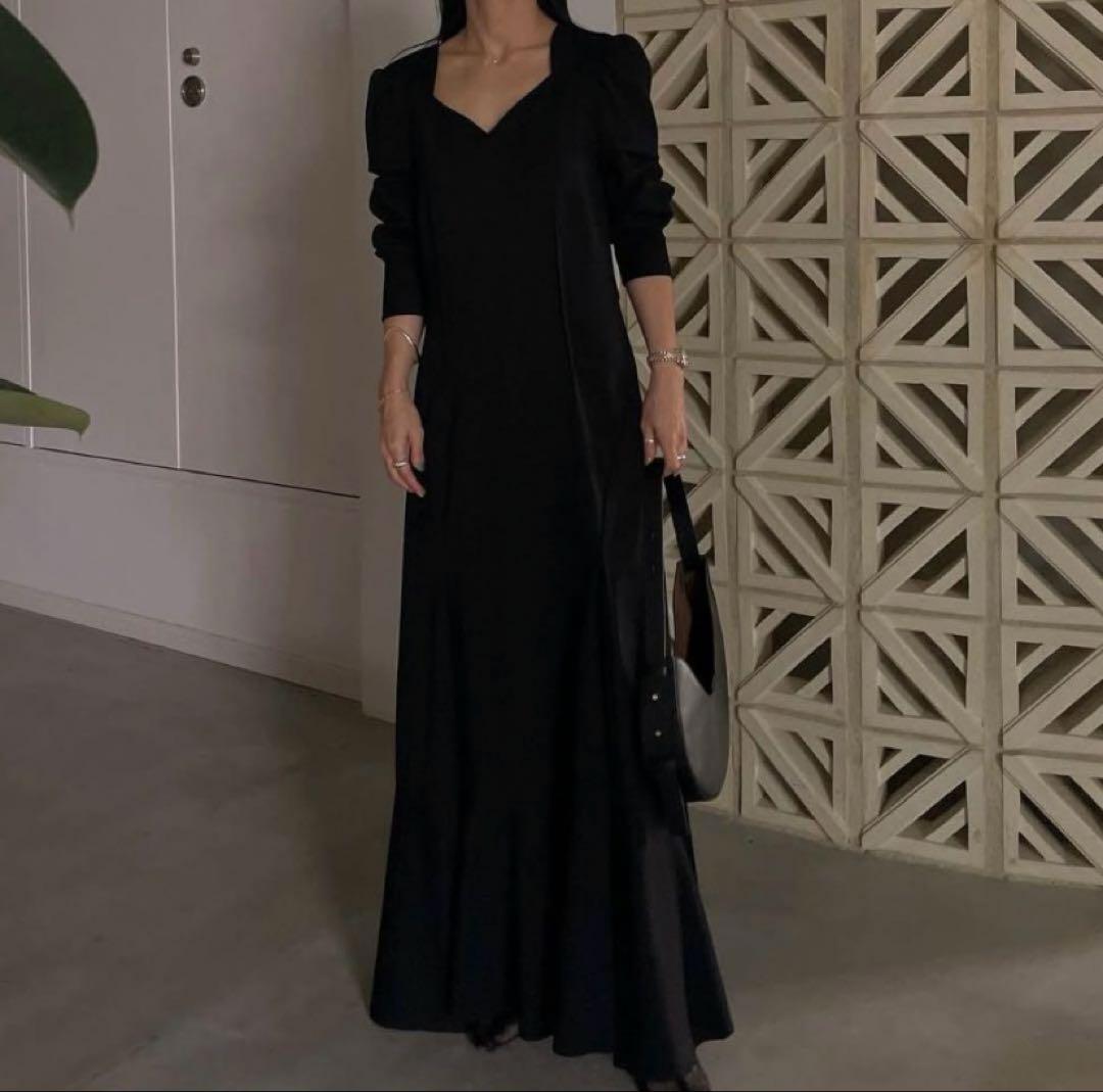 【Ameri VINTAGE】ワンピース ドレス マーメイド ブラック S