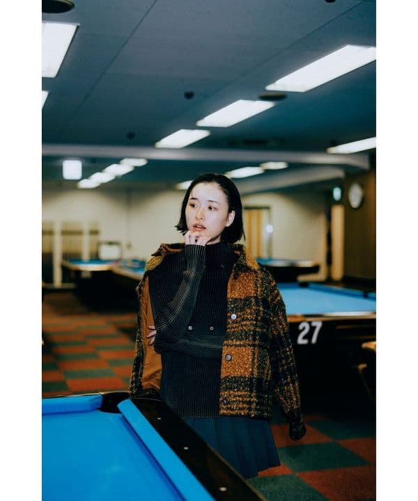 BEAMS　チェック CPO ブルゾン