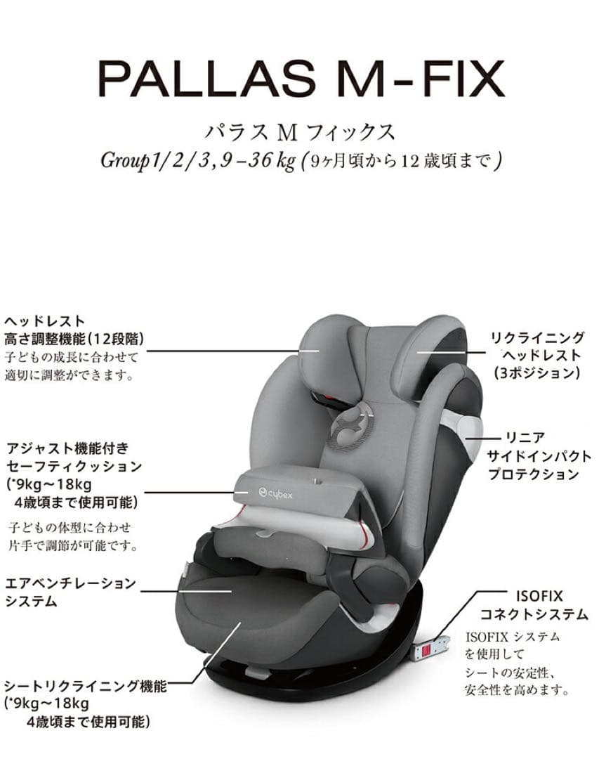 cybex PALLAS M-FIX ネイビー チャイルド　ジュニアシート