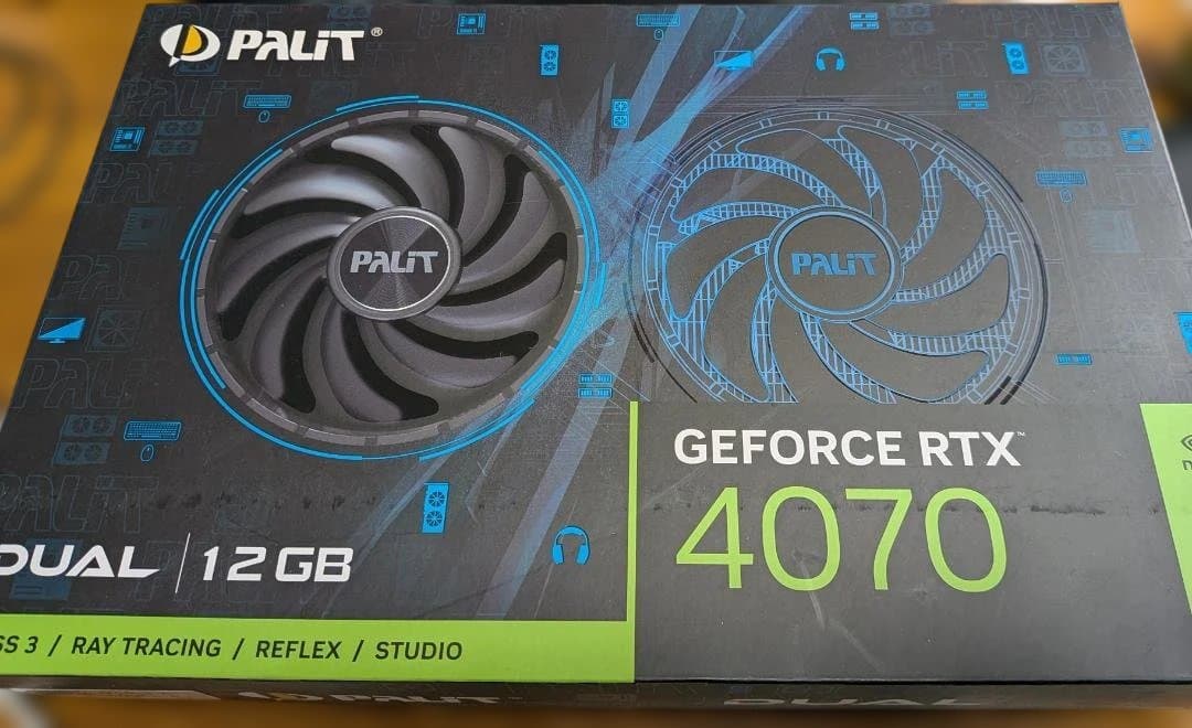 グラフィックボード・グラボ・ビデオカード PALIT RTX4070 Dual 12G