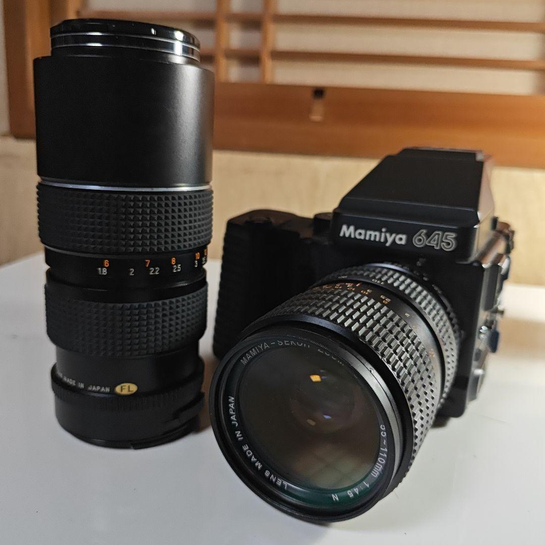 【動作未確認】Mamiya 645 一眼レフカメラとレンズ2本
