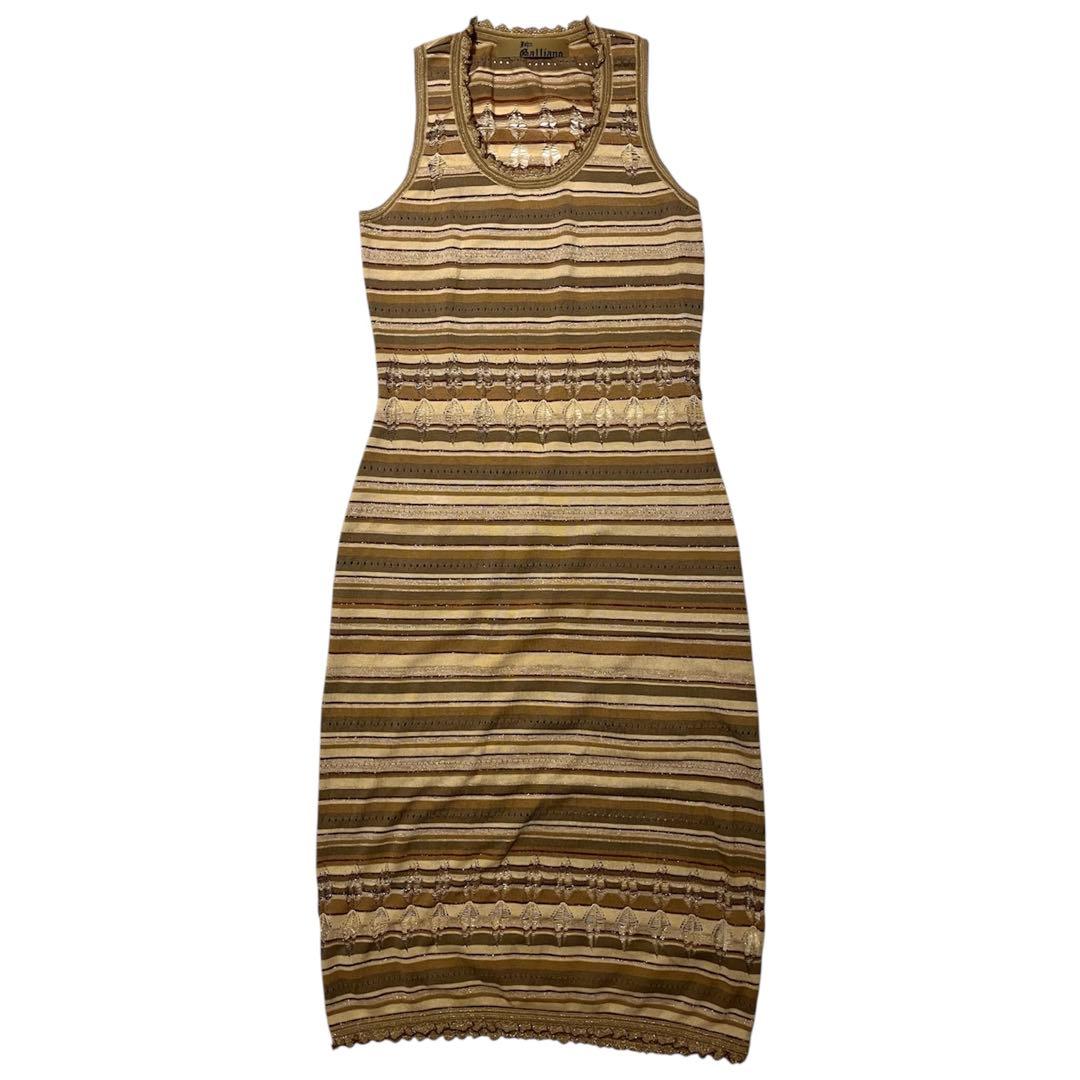 ワンピース John Galliano 2006 Glitter Knit Dress