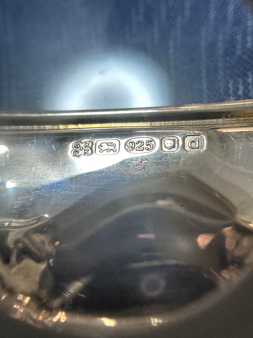 英国製　スターリングシルバー ９２５　フォトフレーム ホシエス刻印&ホールマーク