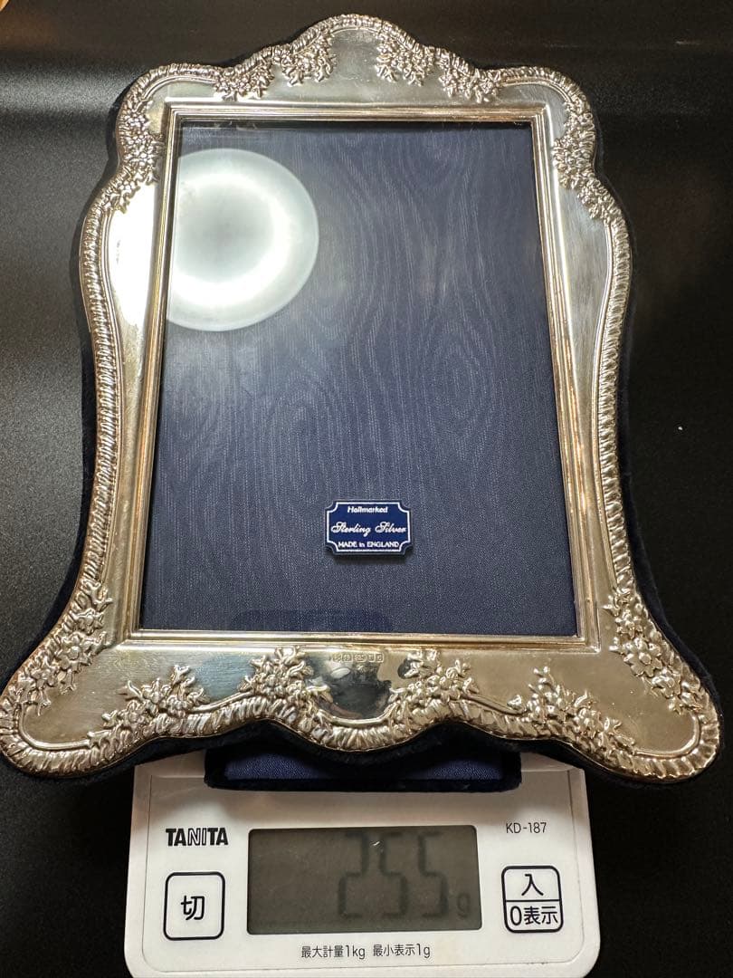 英国製　スターリングシルバー ９２５　フォトフレーム ホシエス刻印&ホールマーク