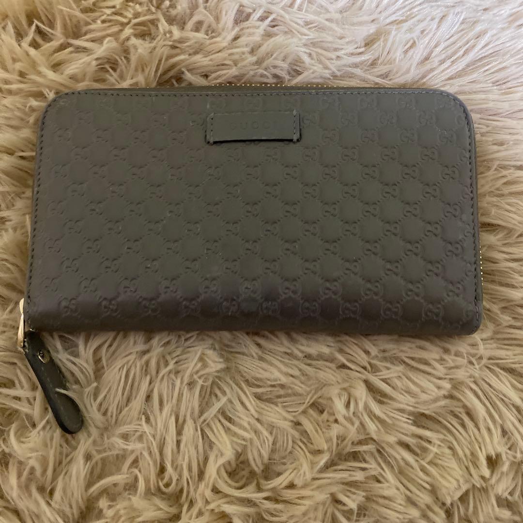GUCCI グレー GGパターン 長財布