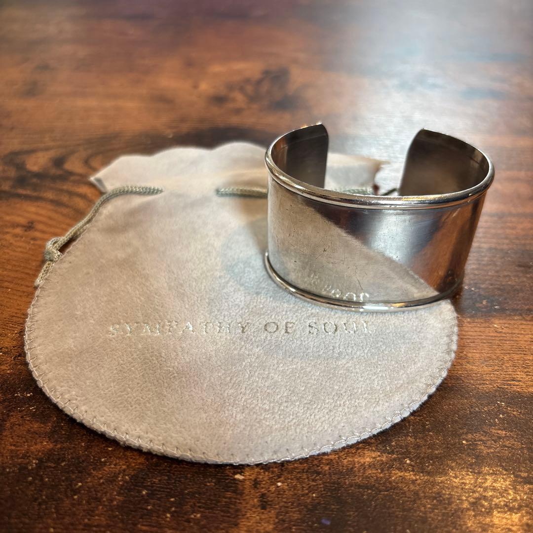 SYMPATHY OF SOULシルバー 幅広バングル