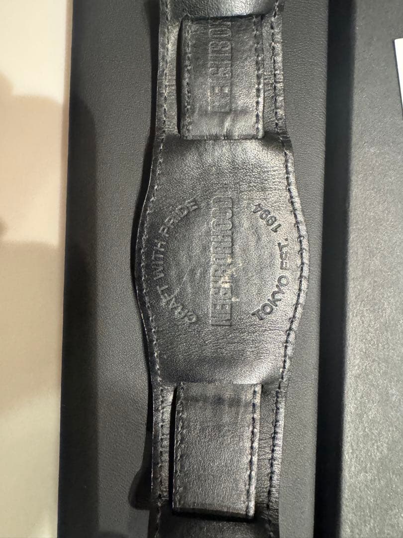 り*う様 黒 NEIGHBORHOOD クロコレザーバンド