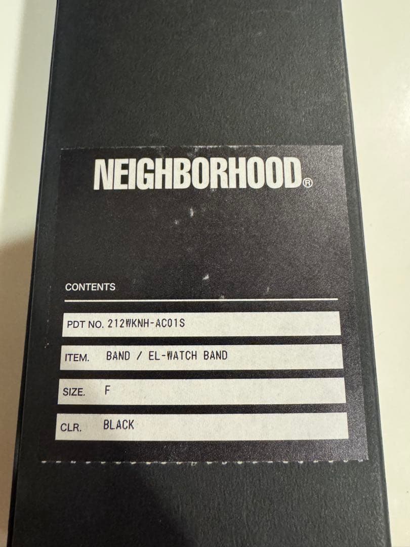 り*う様 黒 NEIGHBORHOOD クロコレザーバンド