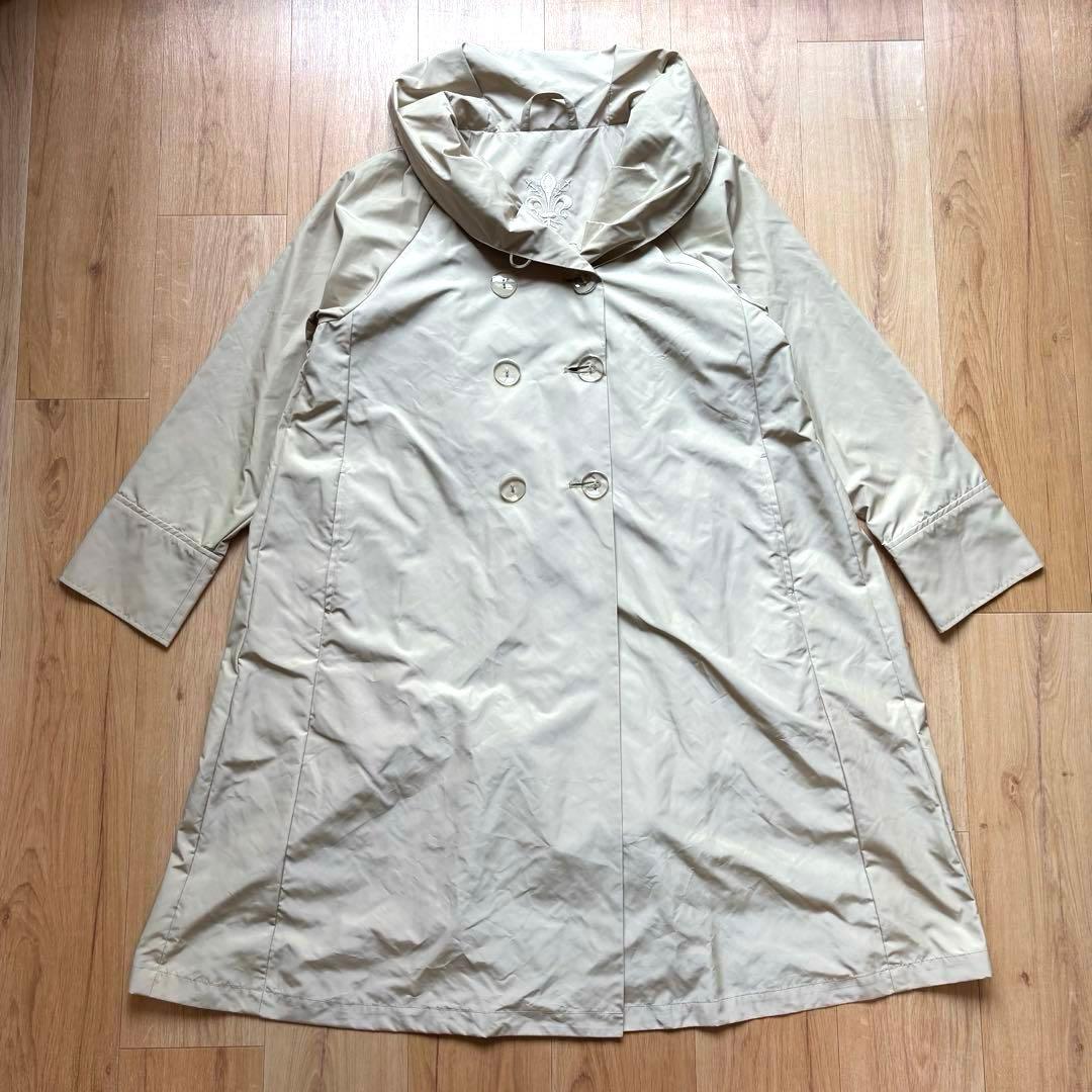 美品 Paradisole レインコート トレンチコート クリームベージュ