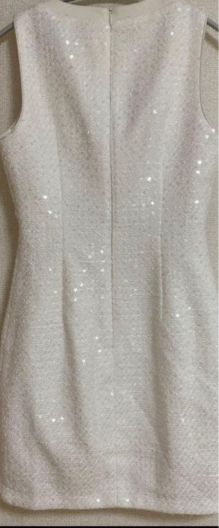 sugar ホワイトカットアウトドレス