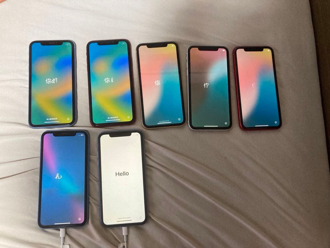 iPhone XR 64GB 2個　128GB 5個　合計7個　12