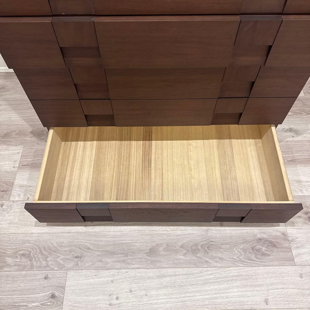 IDC大塚家具｜府中松岡家具｜ブビンガ ジョルニ｜7段ハイチェスト桐タンス50万