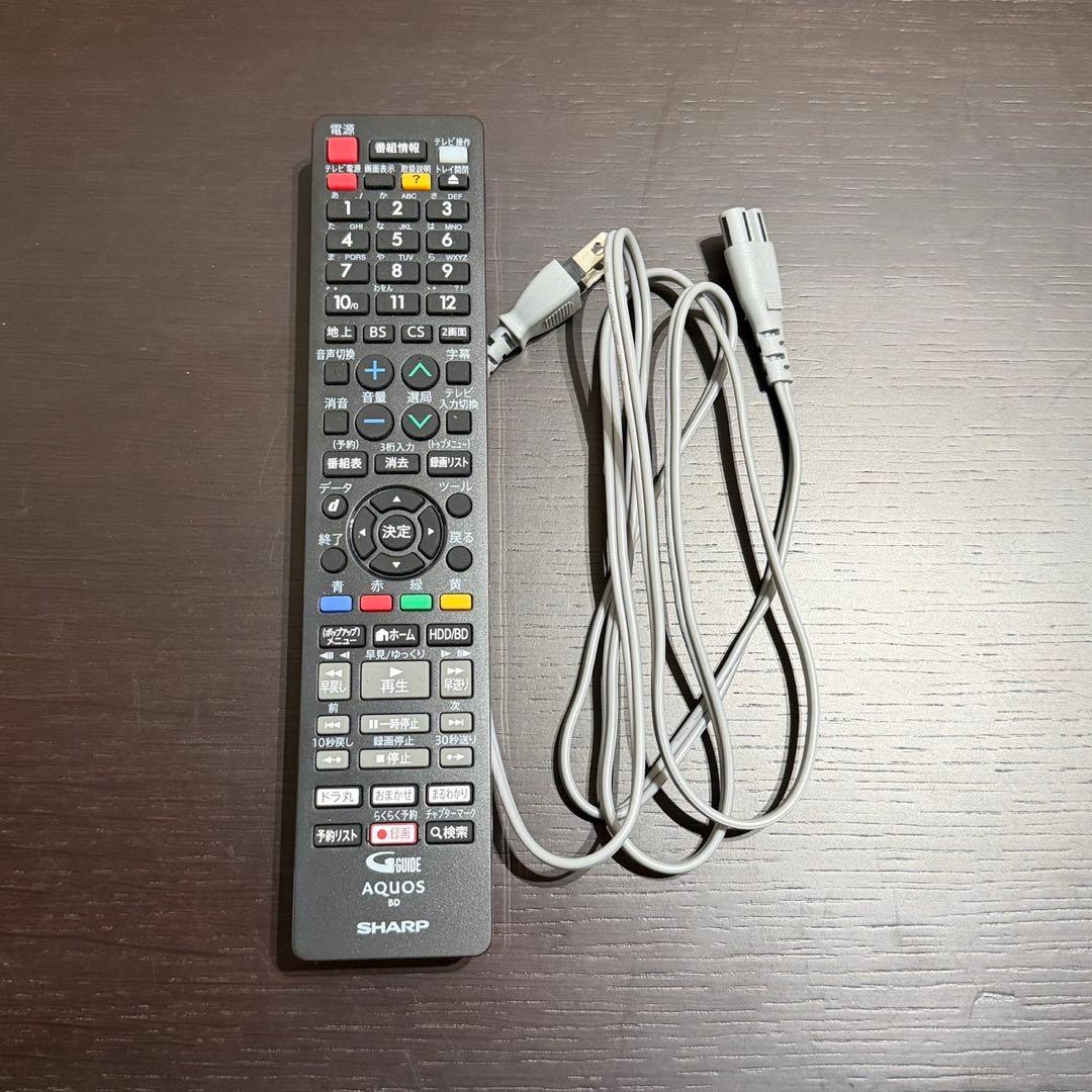 SHARP ブルーレイディクスレコーダー 2B-C10EW1 リモコン M011