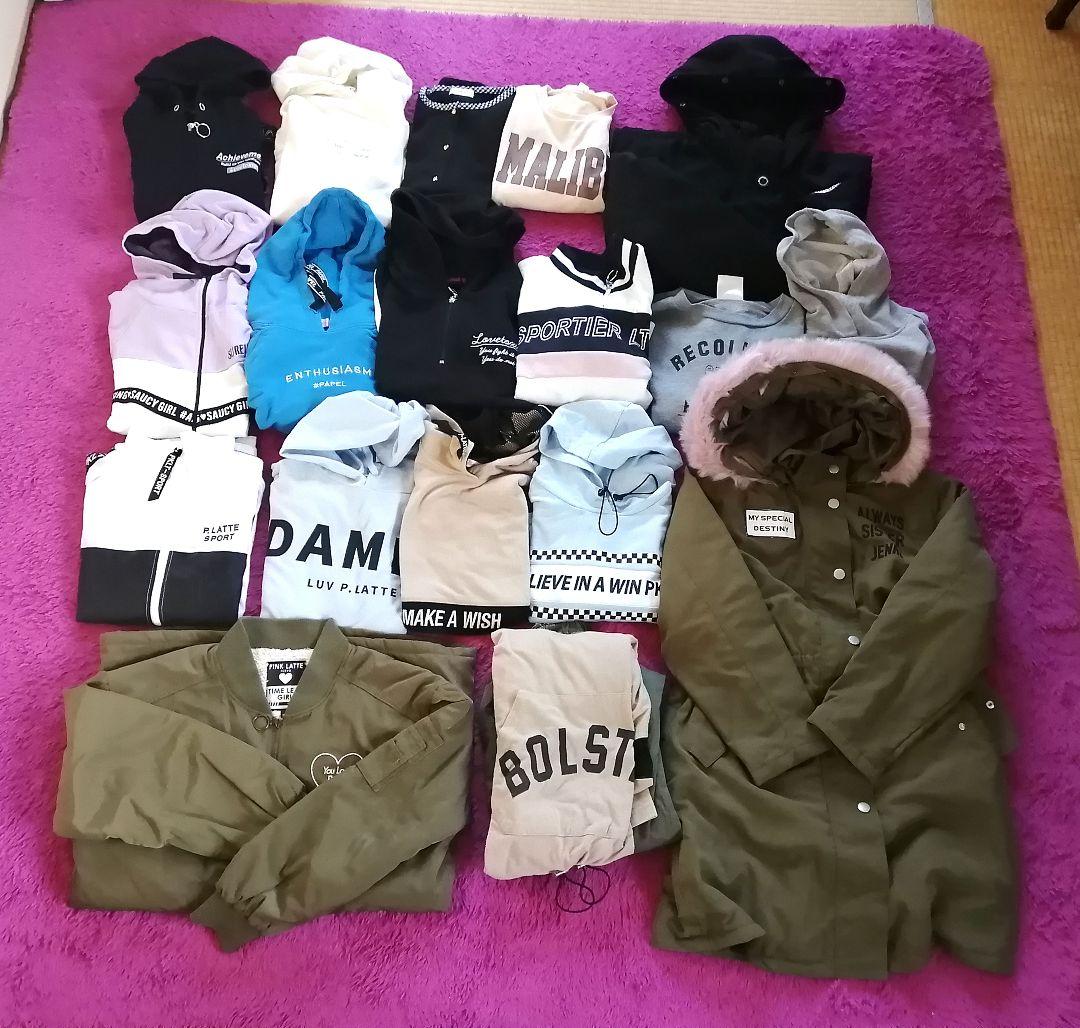 女の子 150 160 秋冬 まとめ売り ジェニィ ラブトキシック ピンクラテ