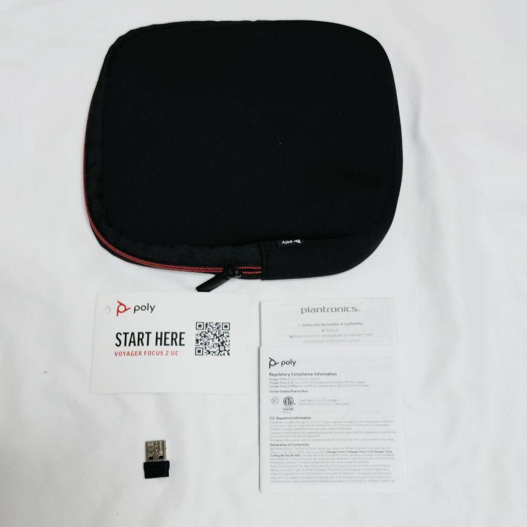 動作品 Poly Voyager Focus 2 ワイヤレスヘッドセット