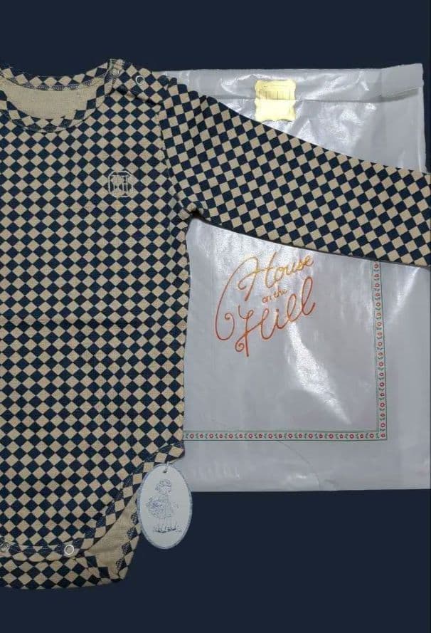 Houseonthehill ボディスーツ(アーガイル)80cm