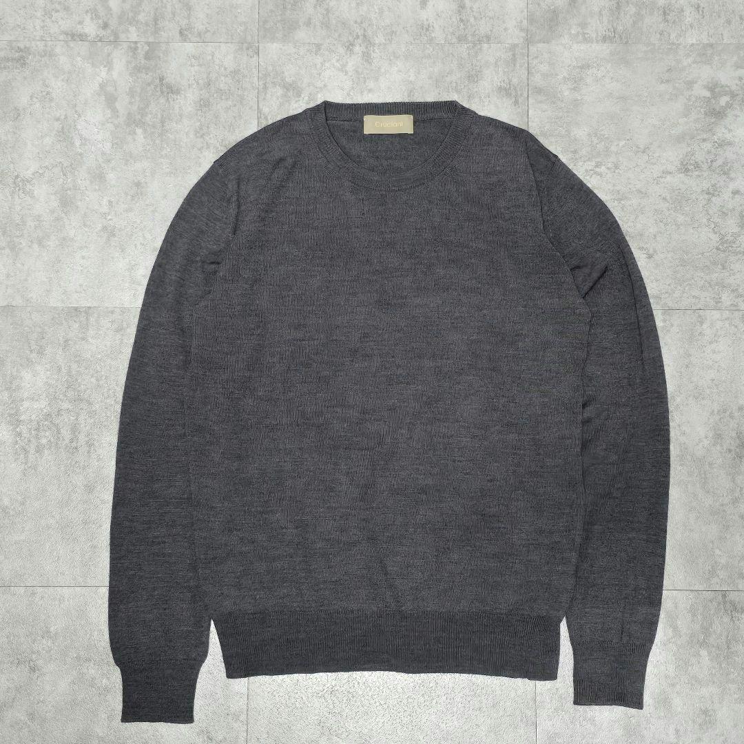 Cruciani クルチアーニ 46 毛100％ クルーネックニット イタリア製
