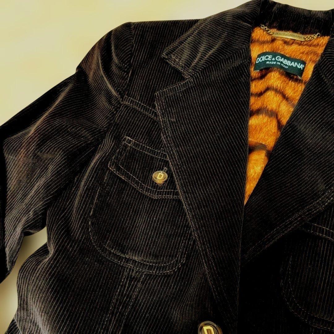 DOLCE&GABBANA レオパード テーラードジャケット イタリア 40