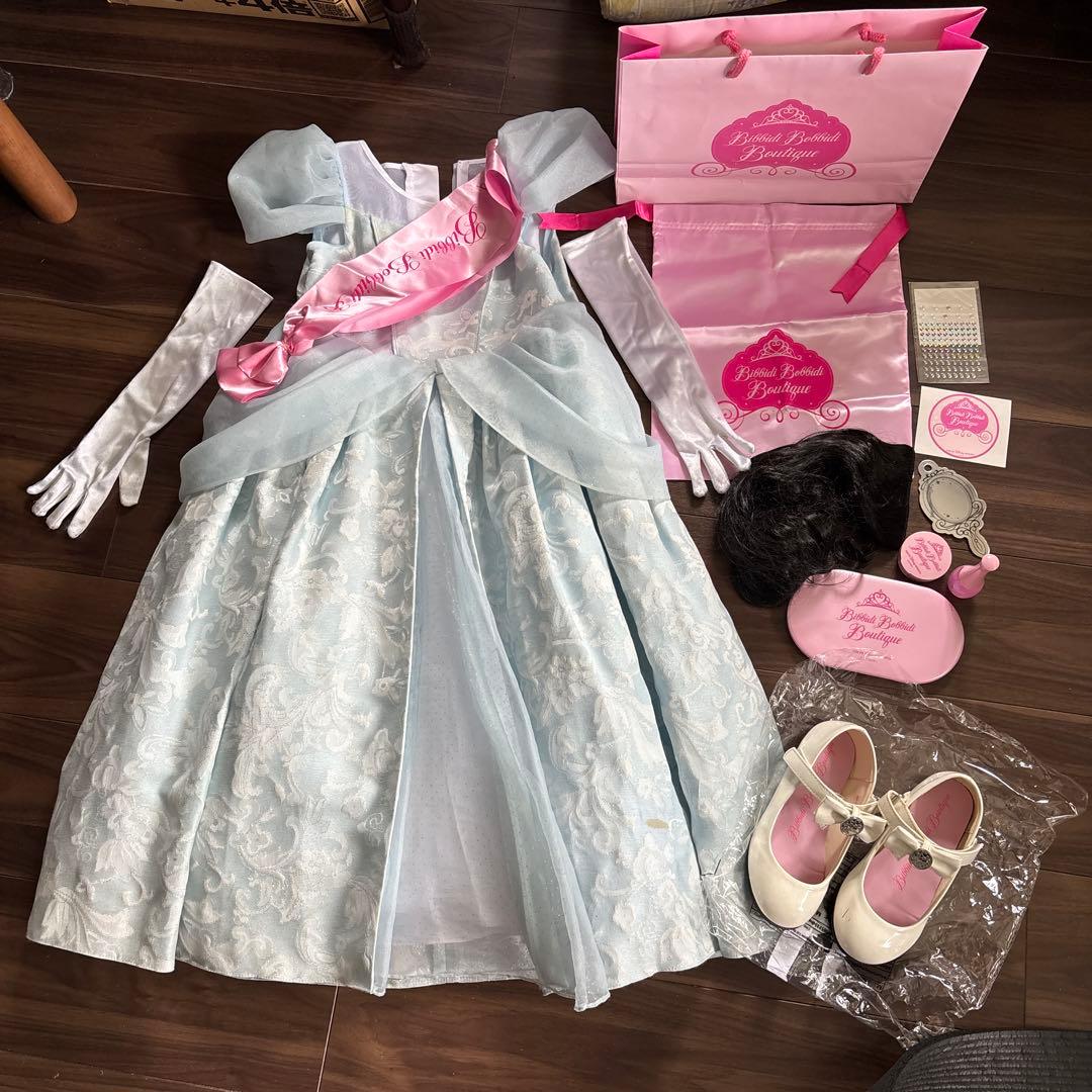 ビビディバビディブティック シンデレラ ドレス 120 シューズ 19㎝