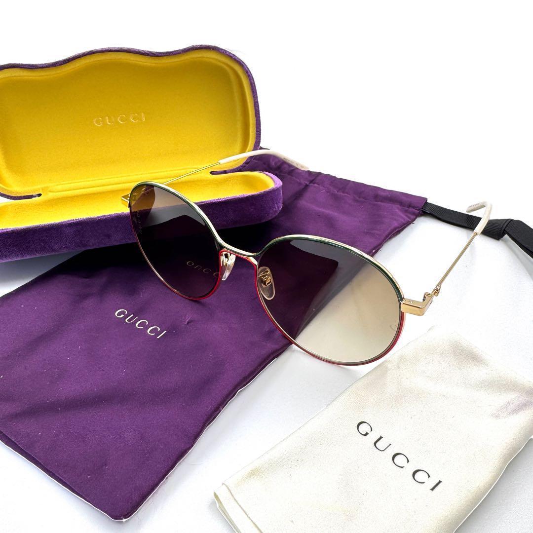 美品✨　グッチ　サングラス　正規品　シェリーライン　アニマリエ　ビー　GP　GG