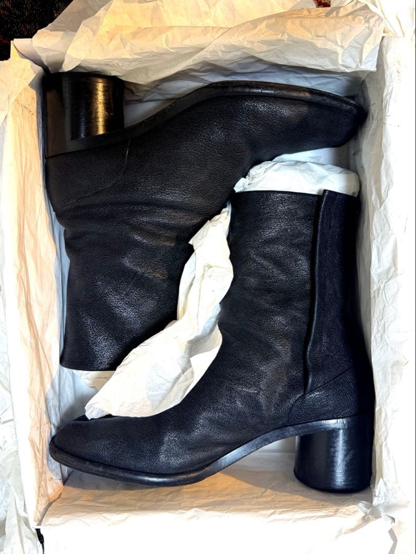 マルジェラ 足袋ブーツ 43 ラクダ革 6cmヒール