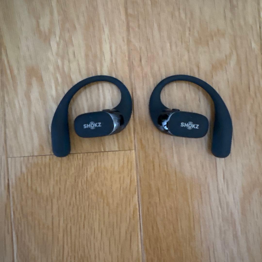 【美品】SHOKZ OPENFIT2 ブラック シリコンケース付き