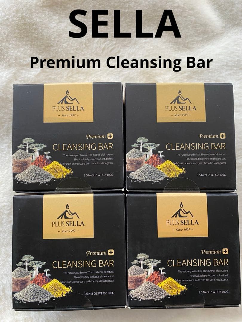 【新品・未使用】セラ プレミアム クレンジングバー ナノソープ 100g×4個