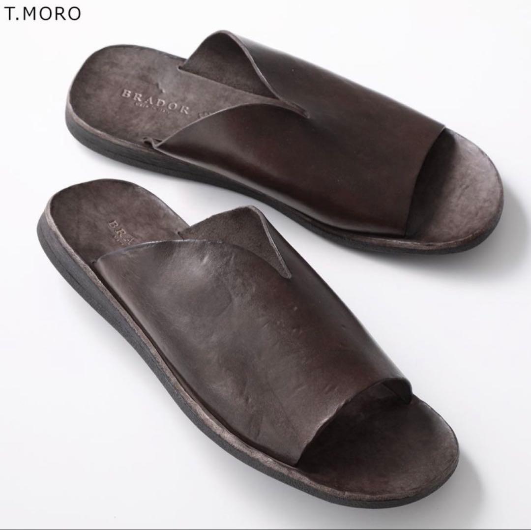 BRADOR ブラドール フラットサンダル　本革 レザーサンダル