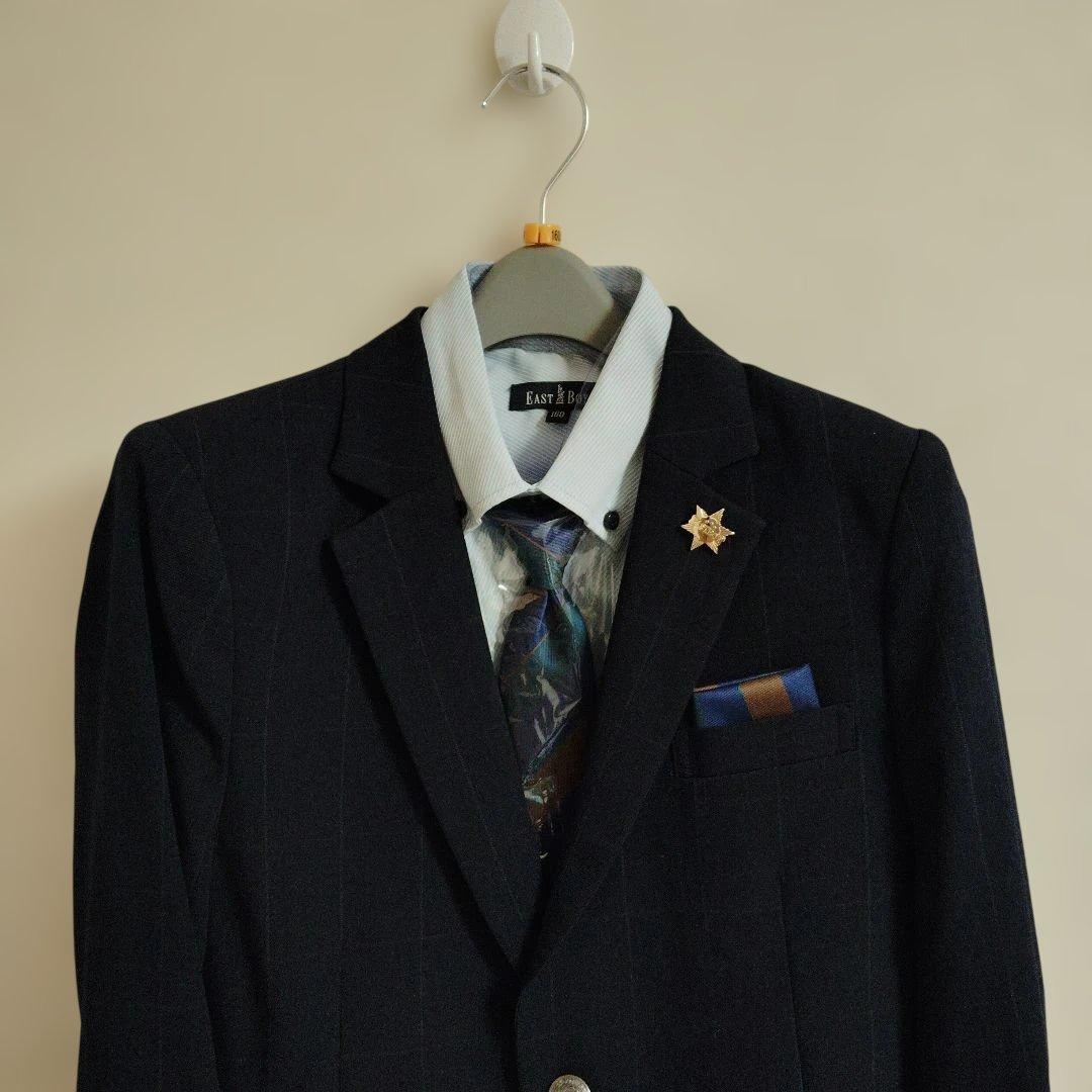 新品　イーストボーイ　フォーマルスーツ160cm　5点セット　卒業式 ネイビー