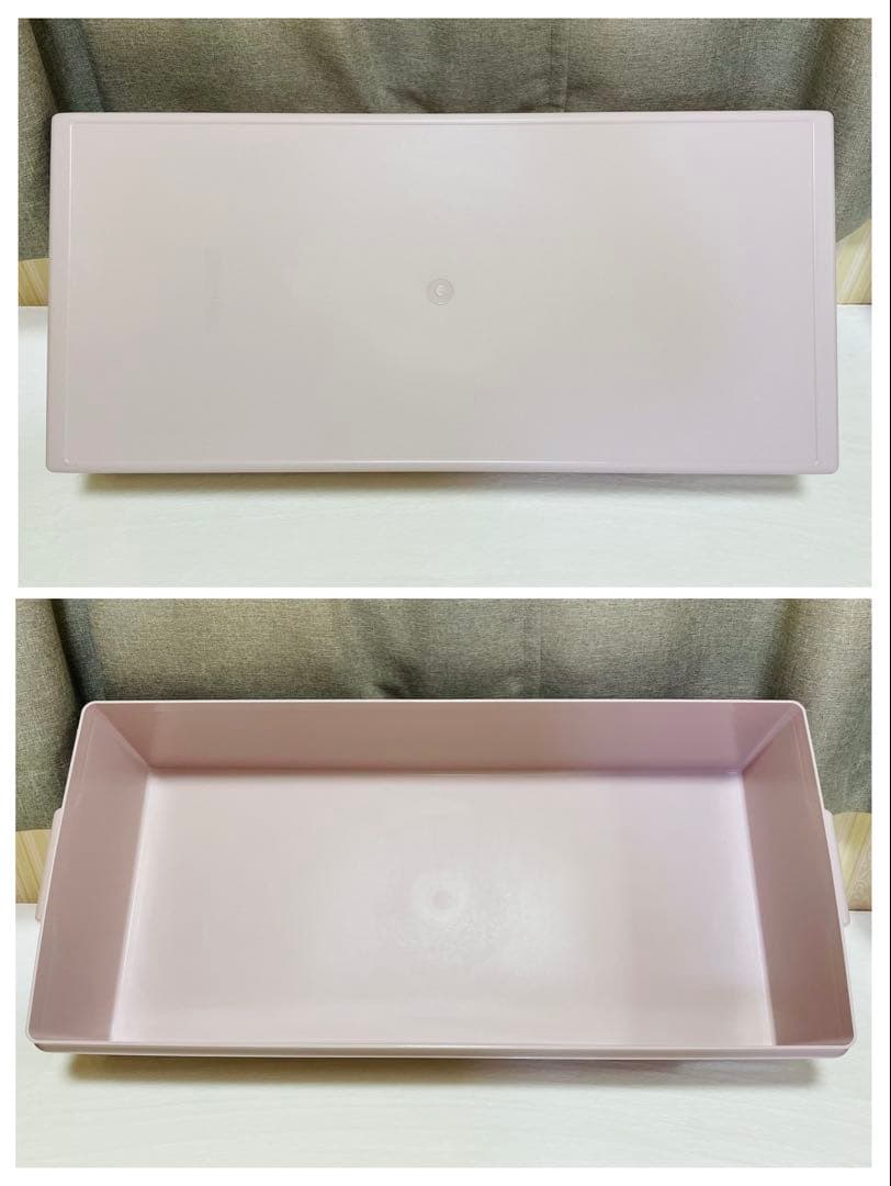 3個セット/タッパーウェア/ロング/スーパーケース/希少アイボリー/ピンク/廃番