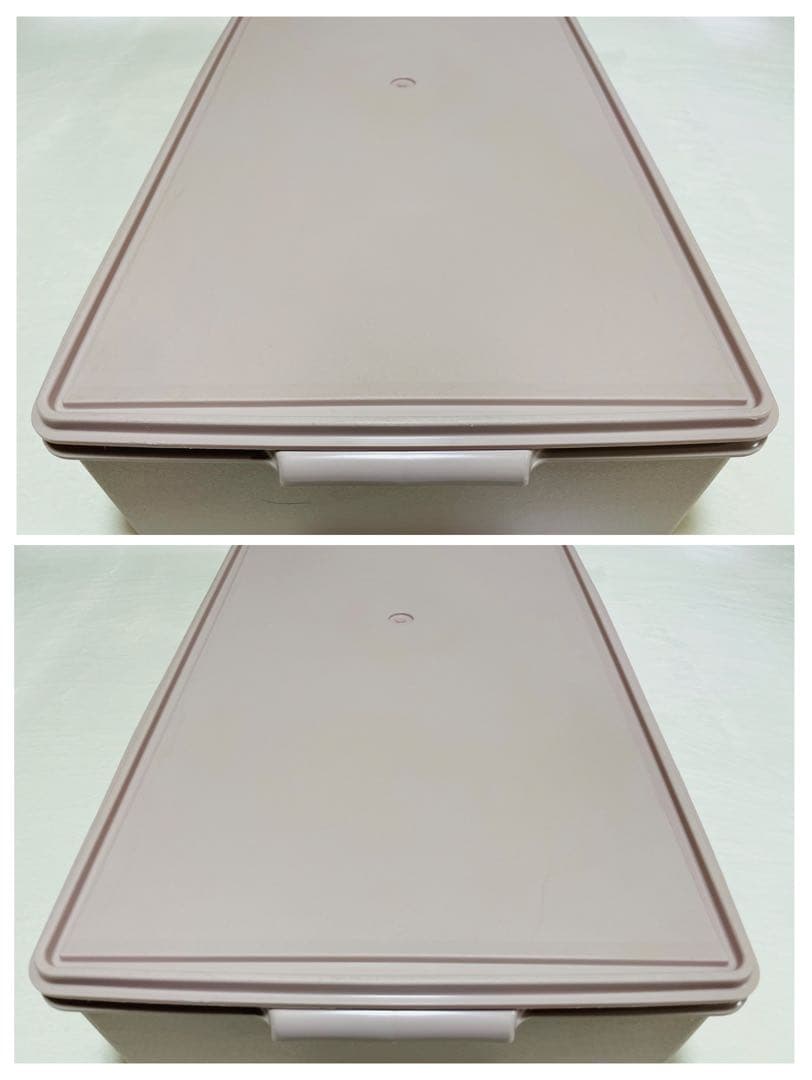 3個セット/タッパーウェア/ロング/スーパーケース/希少アイボリー/ピンク/廃番