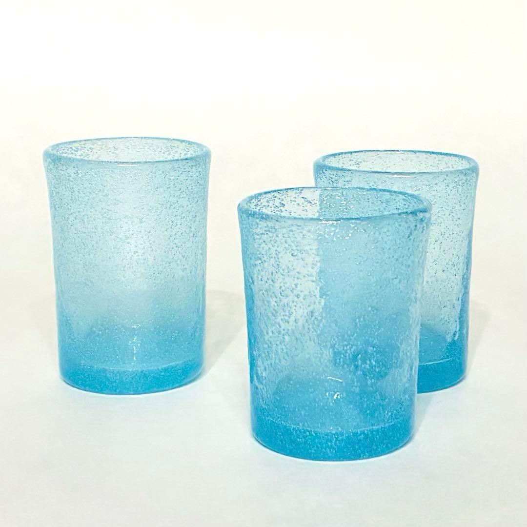 横山秀樹　グラス　吹きガラス