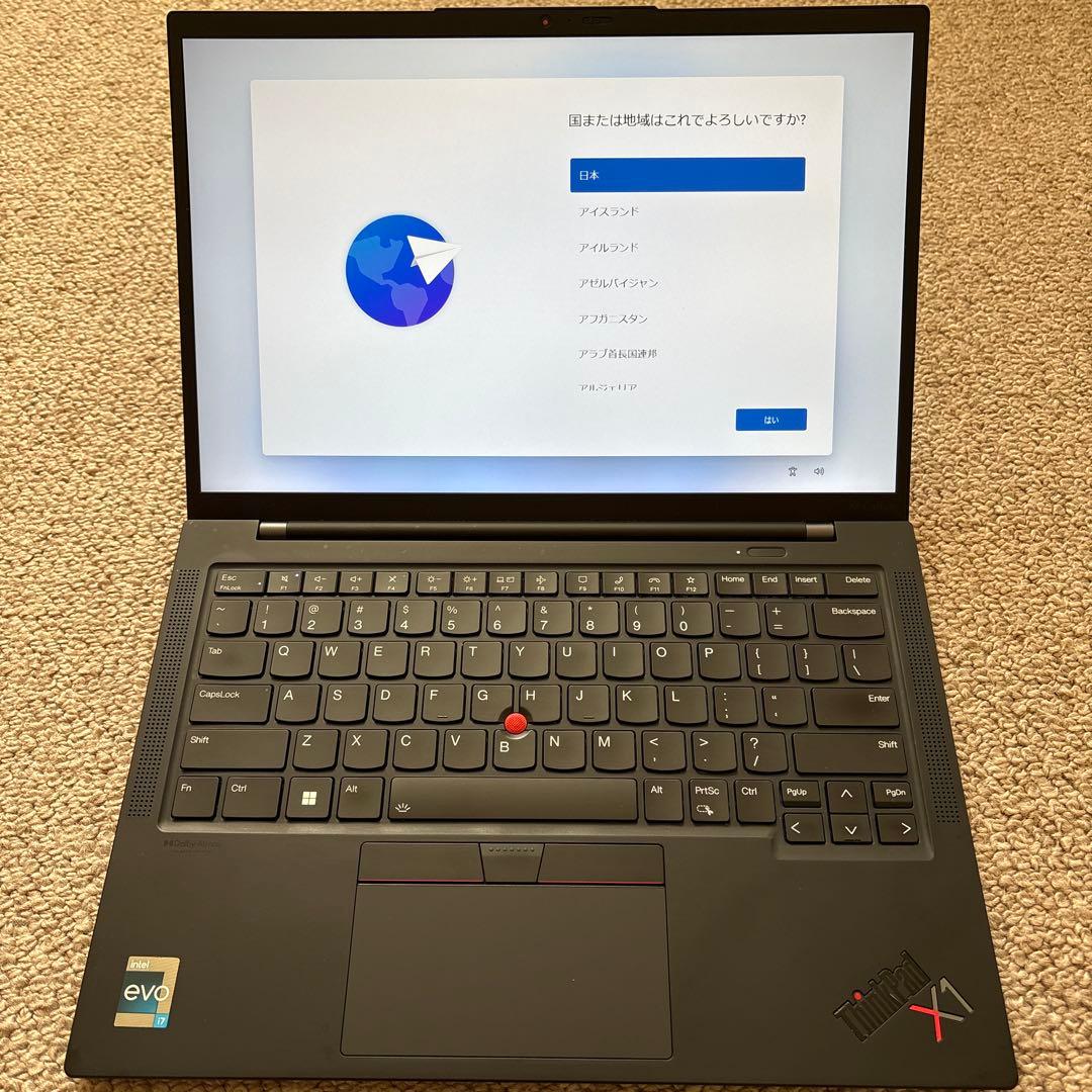 美品BT◎ ThinkPadX1CarbonGen10 i7/16GB/USキー
