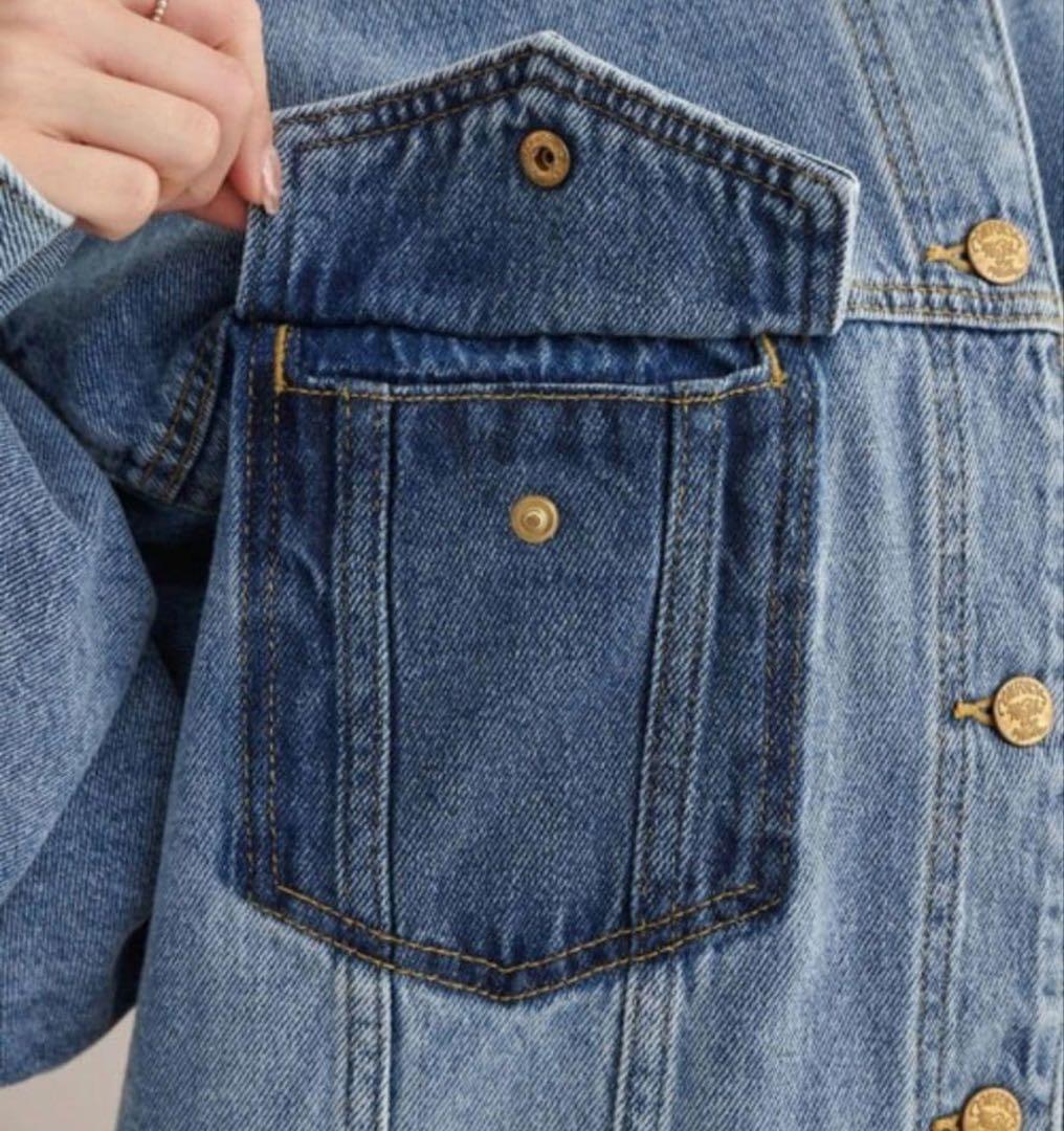 ピュアルセシン　　デニムノーカラージャケット