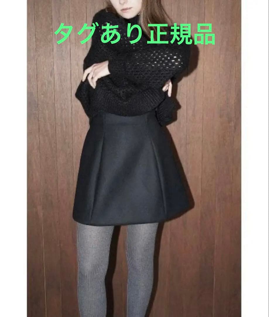 正規品CLANE クラネ CONSTRUCTIVE MINISKIRT ブラック