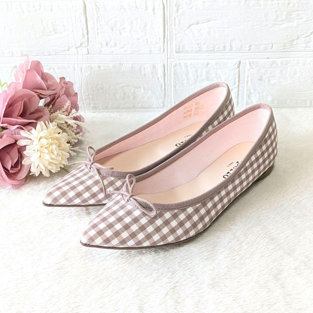 ✨ほぼ未使用✨レペット ギンガムチェック フラットシューズ