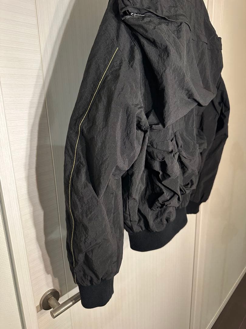 【美品】DIESEL 23AW J-STAIN ボンバージャケット ブラック46
