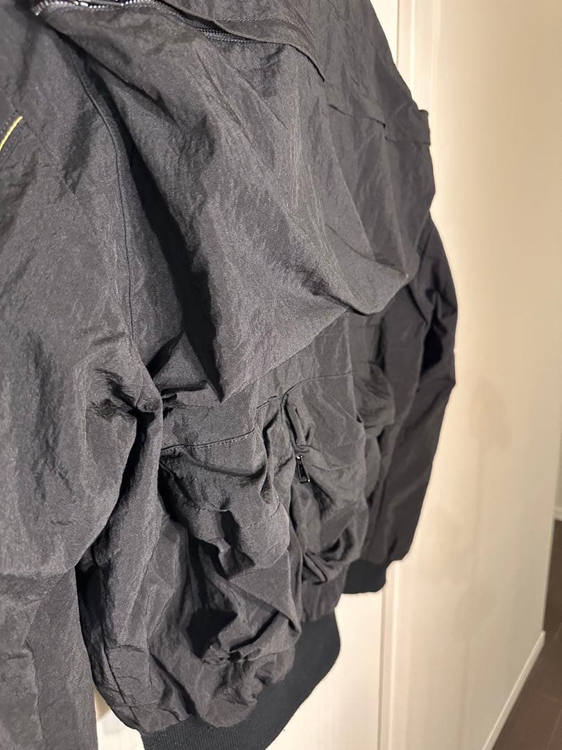 【美品】DIESEL 23AW J-STAIN ボンバージャケット ブラック46