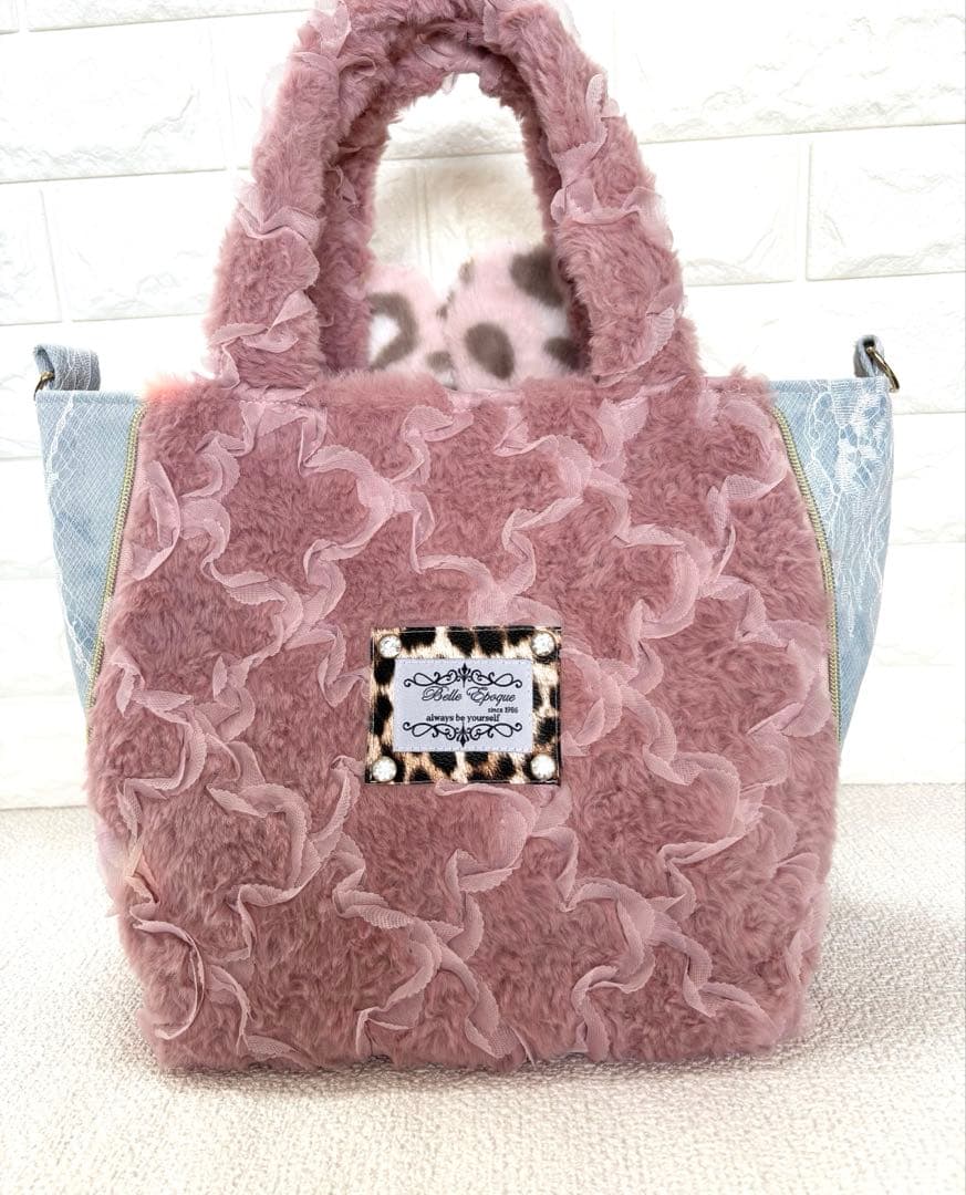 あ*こ様 コヤンイサムチョン　サイドファスナーバッグ　ピンク　ルミちゃん（大）デ