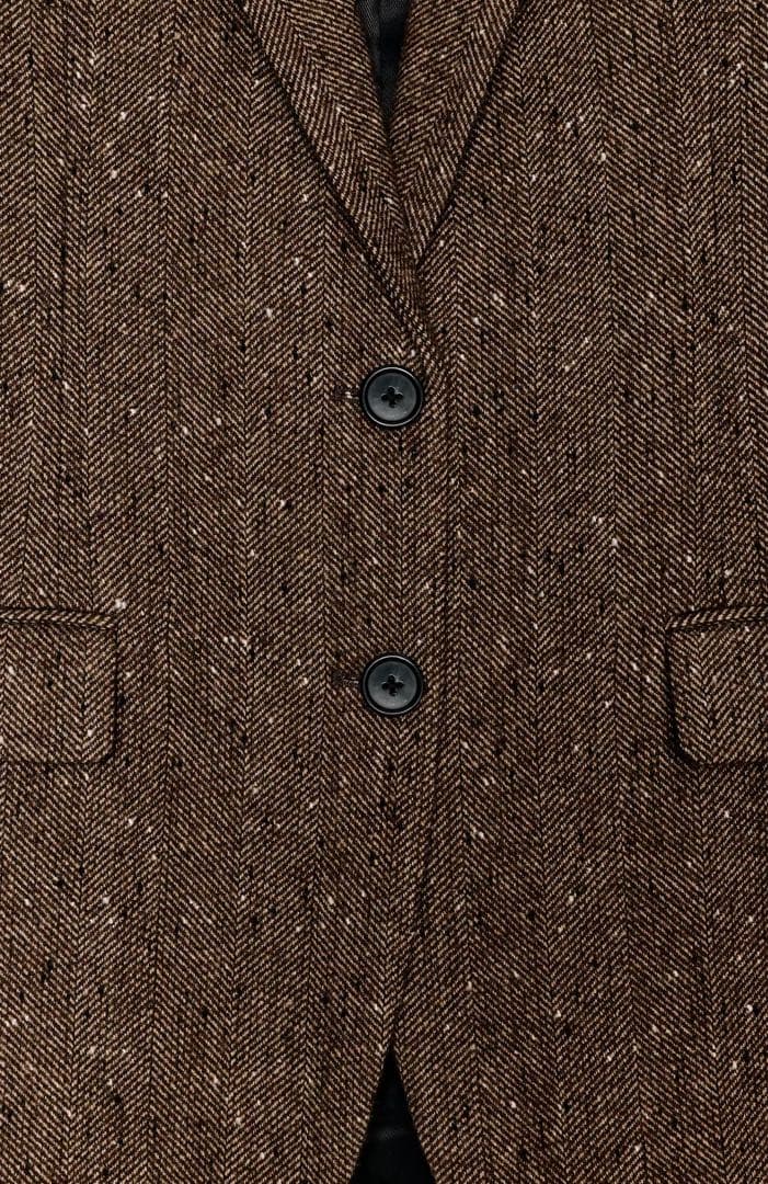 【新品タグ付】神崎恵さん私服　ZARAウールヘリンボーンブレザーSサイズ