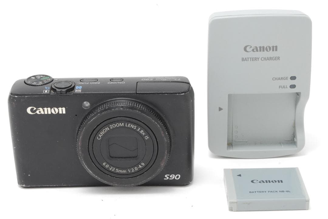 Canon powershot S90 デジタルカメラ 本体と充電器付き