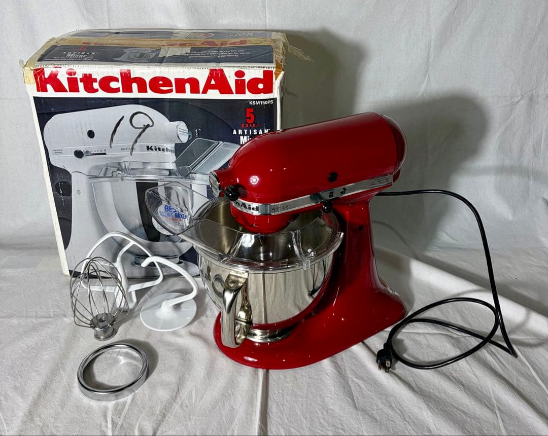 ④動作品　KitchenAid スタンドミキサー KSM150PS 5QT M9