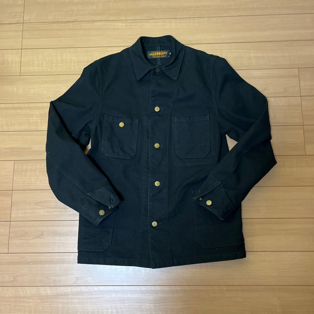 アイアンハート IRON HEART ヘビーダックチョアジャケット　ブラック