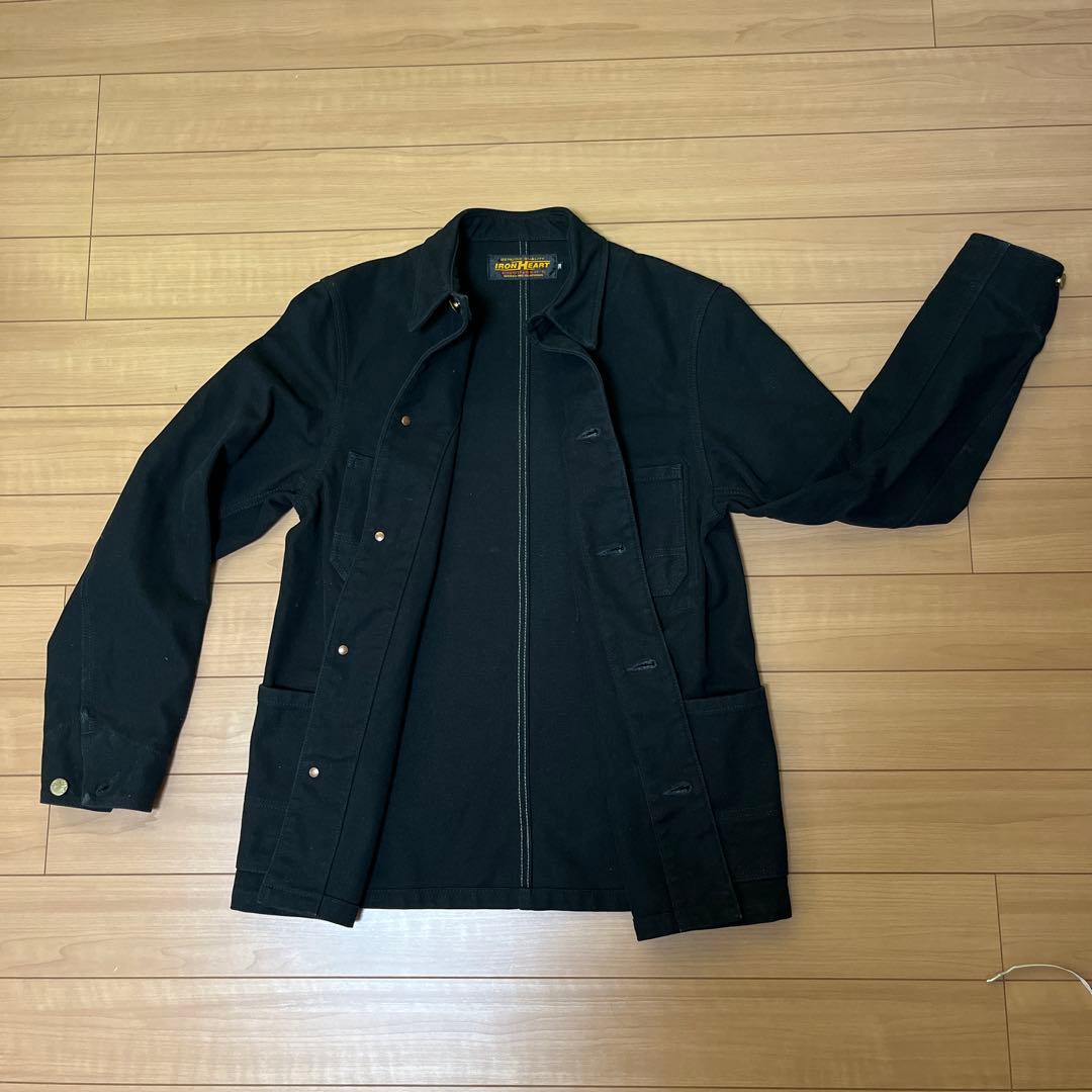 アイアンハート IRON HEART ヘビーダックチョアジャケット　ブラック