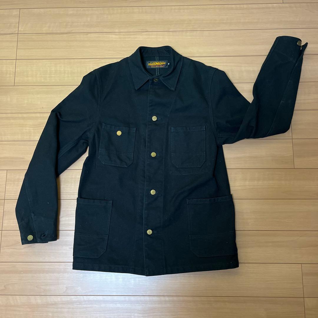 アイアンハート IRON HEART ヘビーダックチョアジャケット　ブラック
